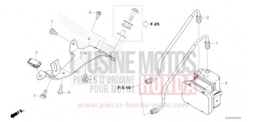 ABS MODULATOR/BRAKE PIPE ST125AP de 2023